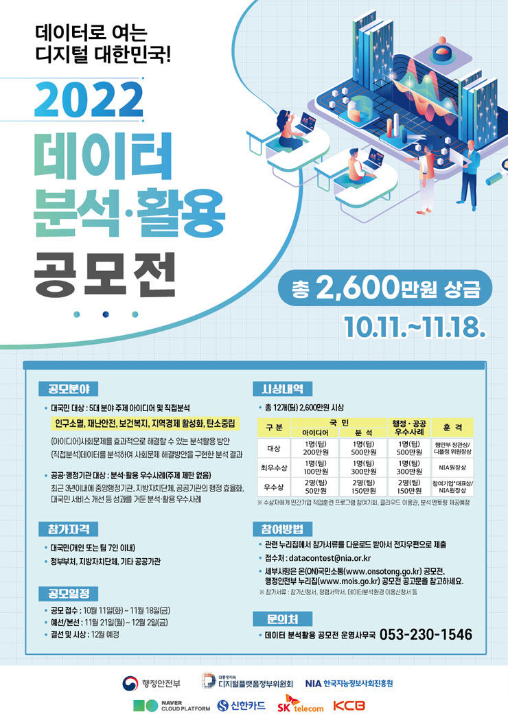 행정안전부 2022년 데이터 분석 활용 공모전