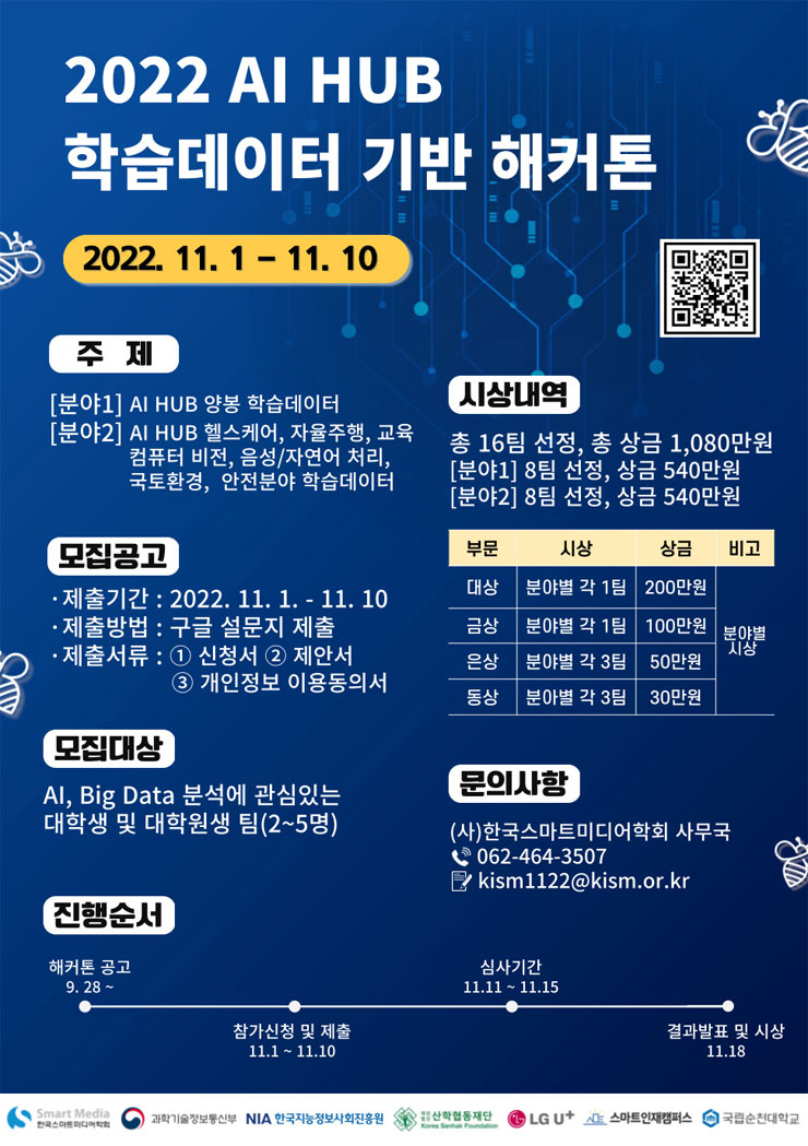 2022 AI HUB 학습데이터 기반 해커톤 대회